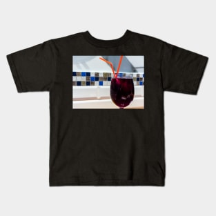 Glass of red wine Kids T-Shirt